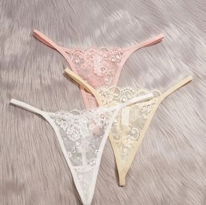 3 Pack Floral Lace Thong LARGE (8/10)